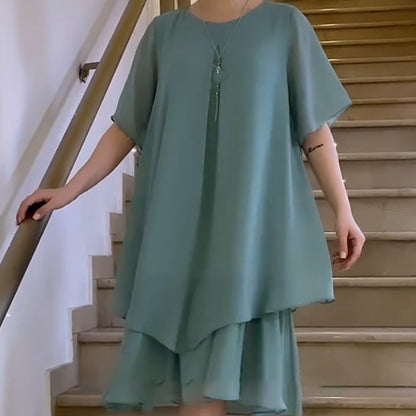 🔥👗 Laza női ruha egyszínűben