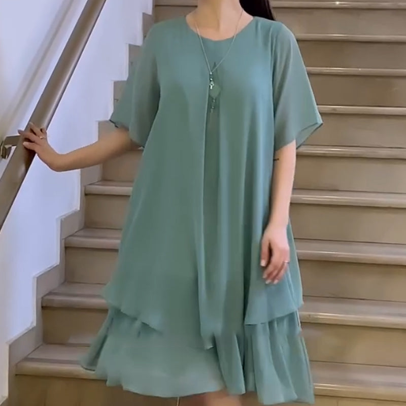 🔥👗 Laza női ruha egyszínűben