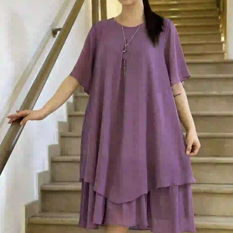 🔥👗 Laza női ruha egyszínűben