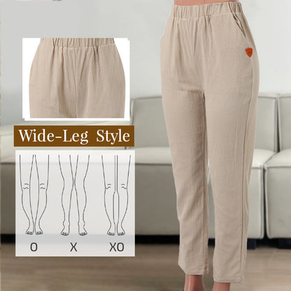 Légáteresztő vászon alkalmi nadrág