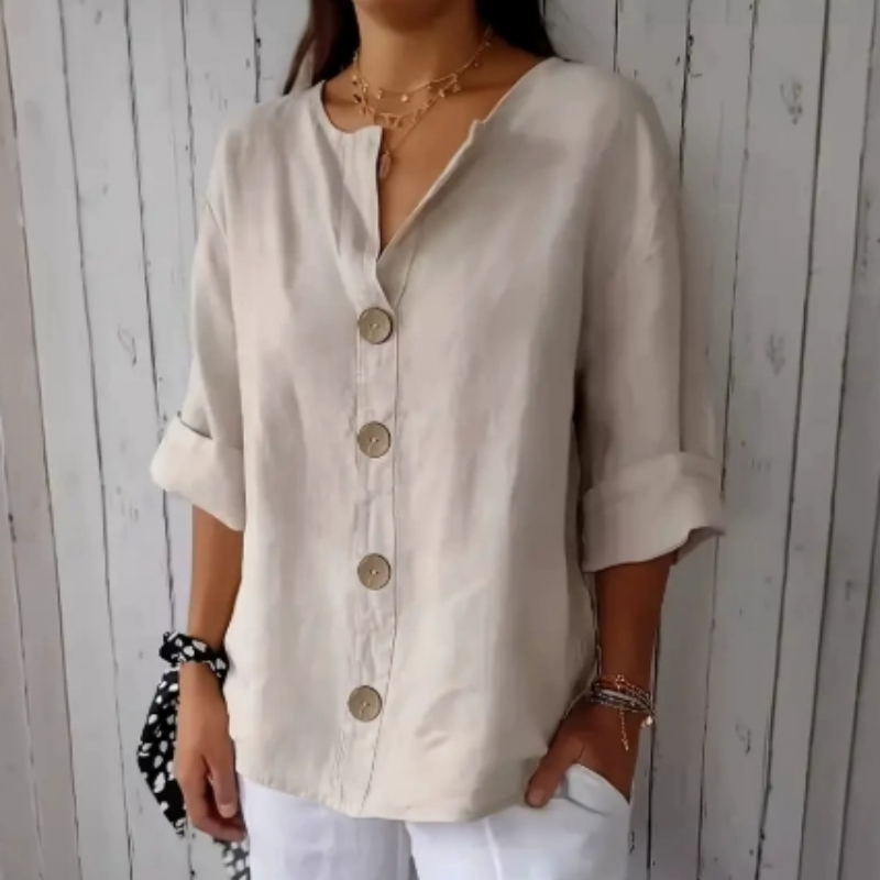 🔥Bő fazonú női gombos ing