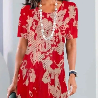 Női színes-blokk rakott ruha