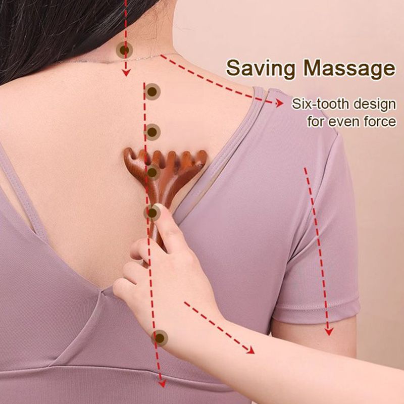 Meridian masszázsfésű hatkarmú