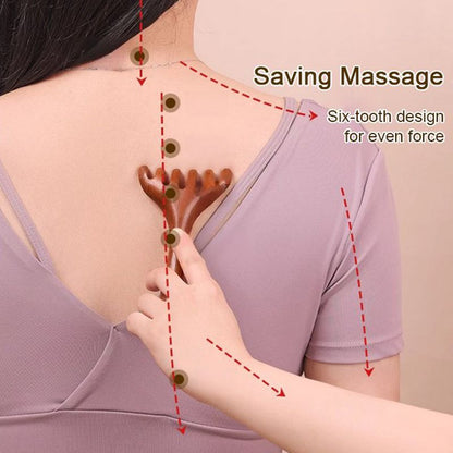 Meridian masszázsfésű hatkarmú