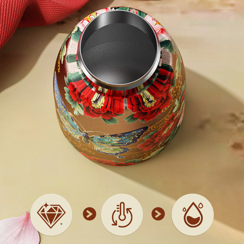 🧉Vintage hordozható intelligens szigetelt bögre