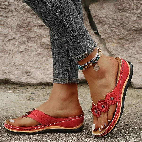 🌸【EU 35-43】Kényelmes virágmintás ékszandálok