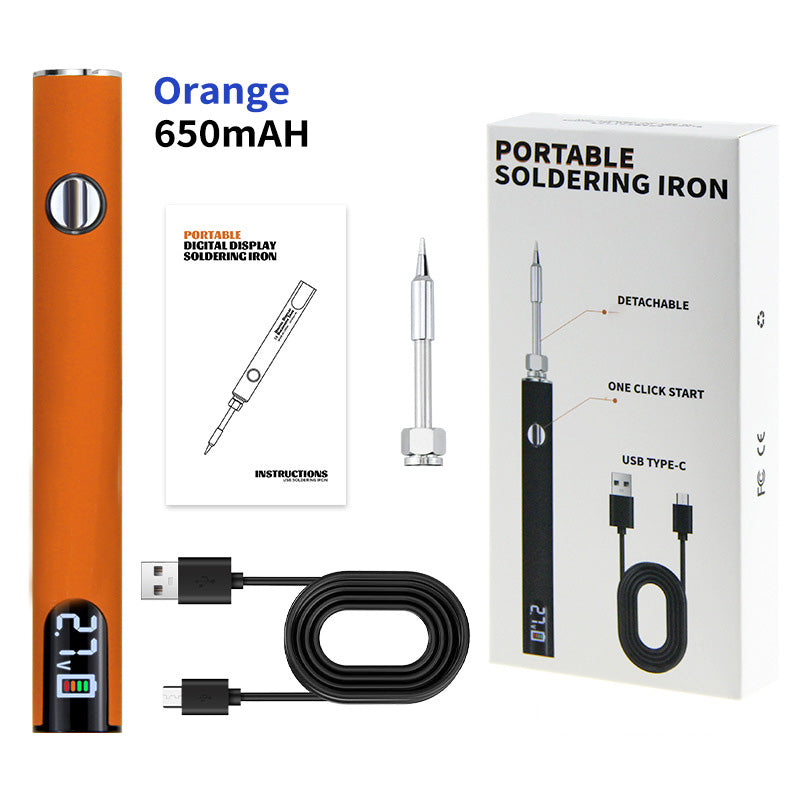 Hordozható digitális kijelzős forrasztópáka készlet