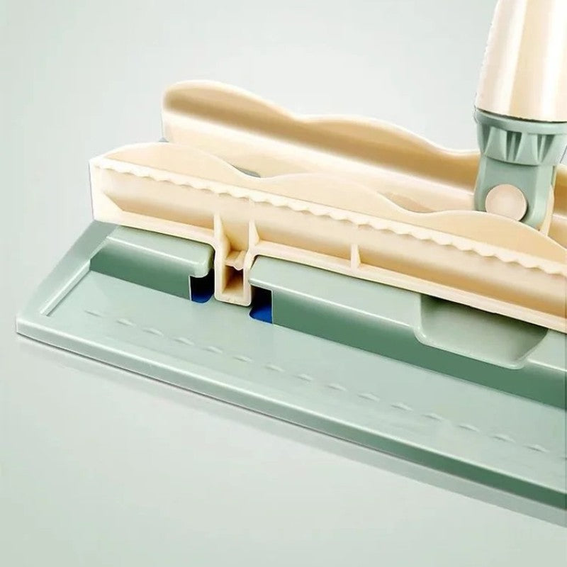 Nagy, lapos felmosófej rozsdamentes acél rúddal