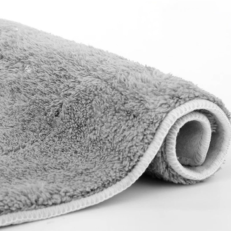 Nagy, lapos felmosófej rozsdamentes acél rúddal