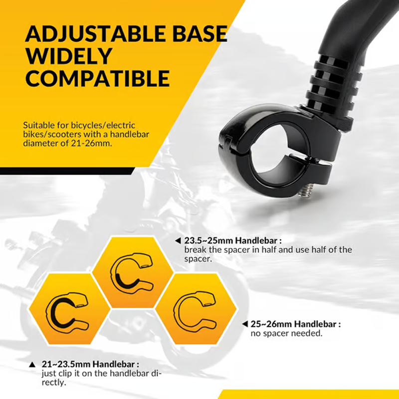 Állítható, 360 fokban forgatható kerékpár visszapillantó tükör