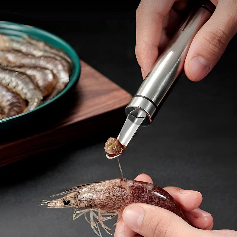 Multifunkcionális rozsdamentes acél garnélarák-hámozó