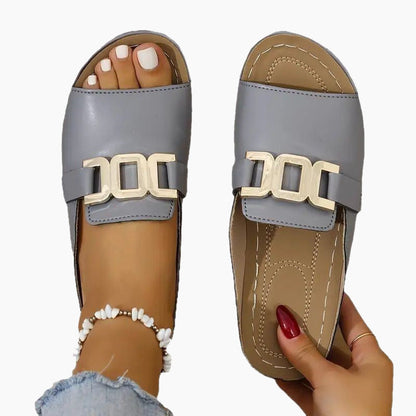 【EU 36-45】👡Egyszerű fém csatos szandál