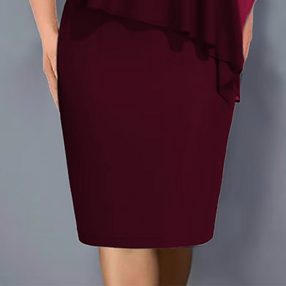 ✨Sifon V-nyakú ruha strassz berakással