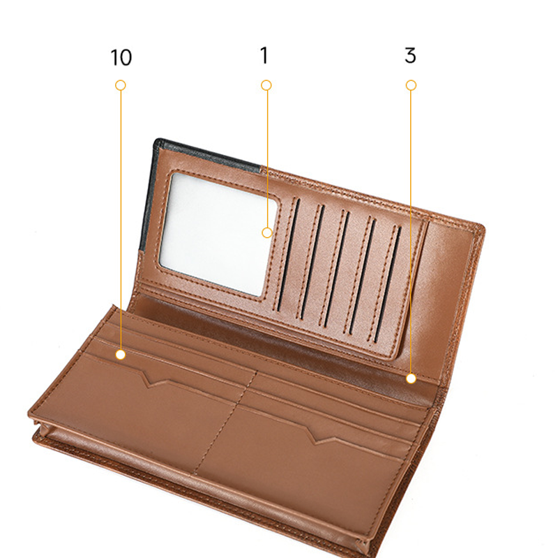 Hosszú, vintage férfi pénztárca