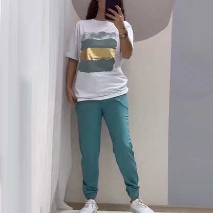 💥🍃 Sikkes, lezser kétrészes szett - Kényelmes és stílusos ✨