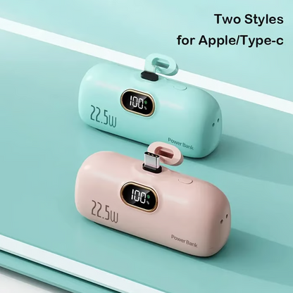 ⏳Nyári kiárusítás: 40%-os kedvezmény🎉5000mAh Mini Portable Charger Power Bank for phone🔋