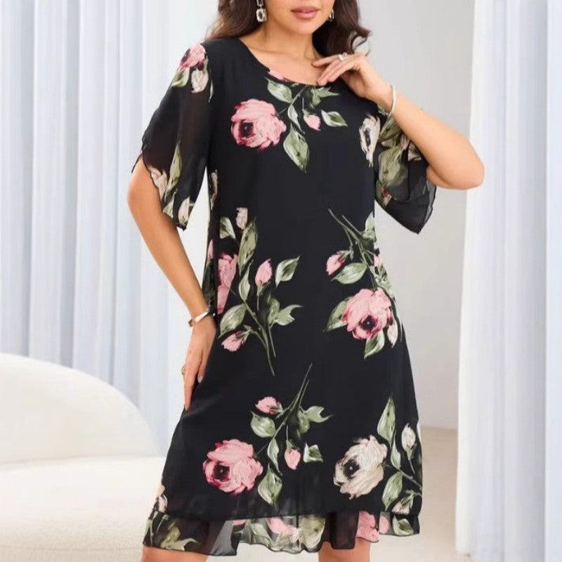 Női virágmintás ruha