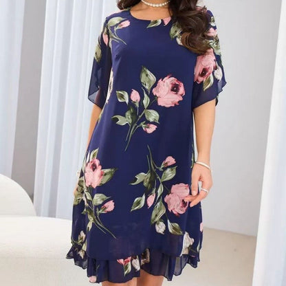 Női virágmintás ruha