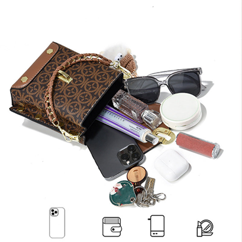 Divatos bőr női crossbody táska