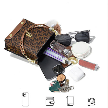 Divatos bőr női crossbody táska