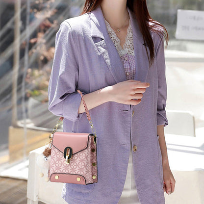 Divatos bőr női crossbody táska