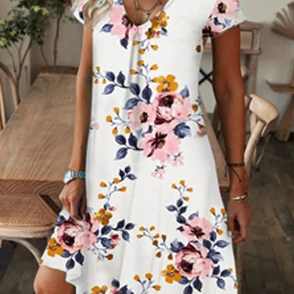 【M-3XL】🌺Elegáns virágmintás ruha