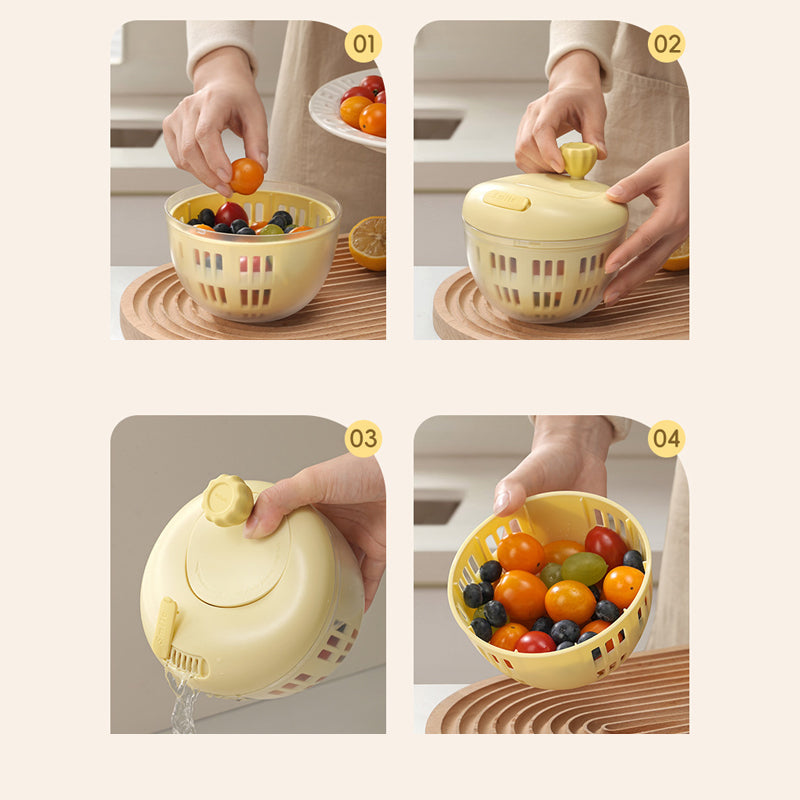 Többfunkciós gyümölcsmosó és szárító