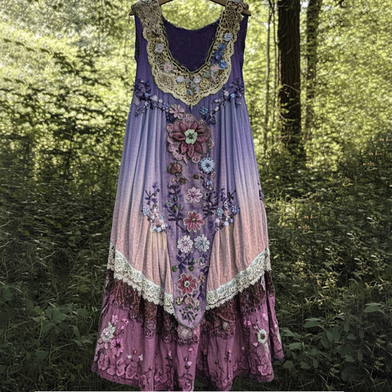 3D nyomtatott ujjatlan, U-nyakú midi ruha