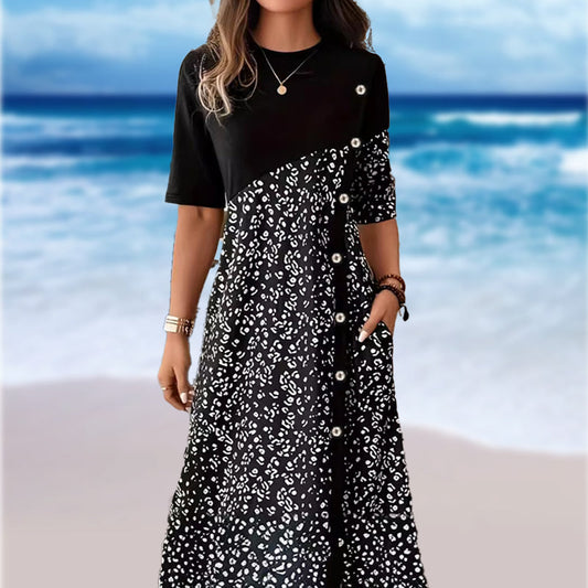 Női vintage mintás pamut ruhák