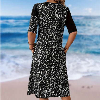 Női vintage mintás pamut ruhák