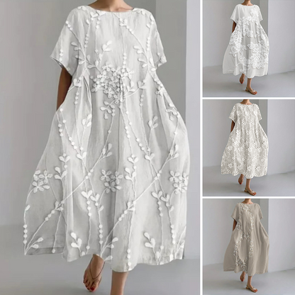 🔥Kényelmes maxi ruha 100% lenvászonból