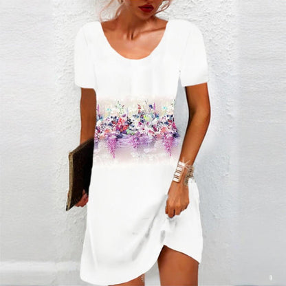 Női mindennapi virágos ruha