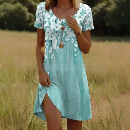 Női mindennapi virágos ruha