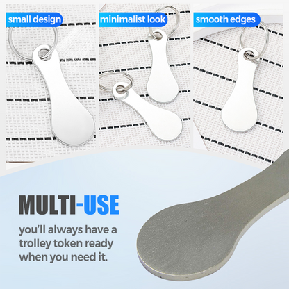 🔥Vásárolj 1-et, kapsz 2-t ingyen🔥 Rozsdamentes acél bevásárlókosár kulcs