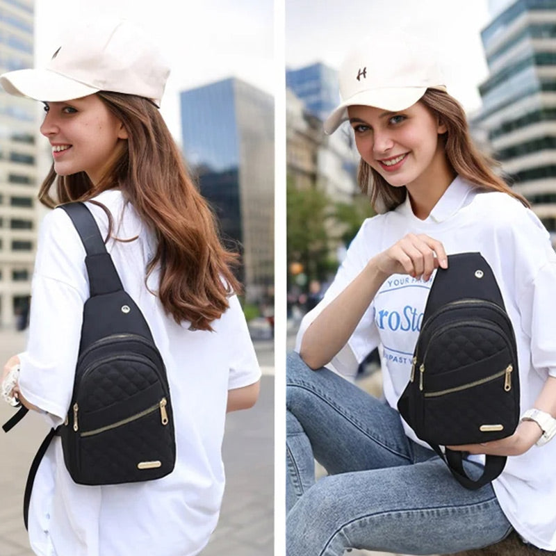 Nagy kapacitású vízálló mellkasi táska