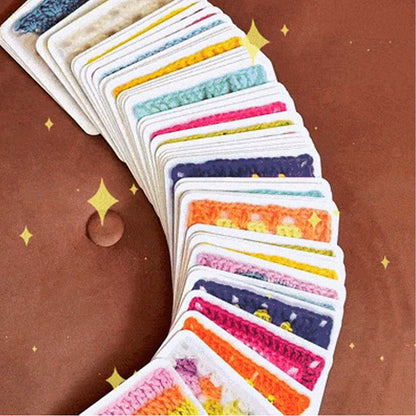 🧶✨Nagymama négyzet alakú horgolt kártyajáték – 50 minta kombináláshoz és komponáláshoz