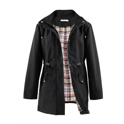 🧥50% kedvezmény🌧️💧 Egyszerű, vízálló és szélálló kabát, szélálló kabát kapucnival🍃