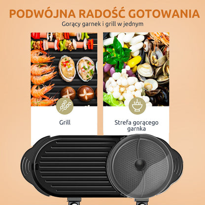 Kombinált grill és forró edény