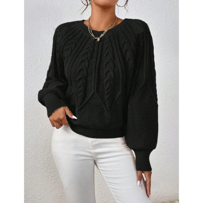【S-2XL】✨Női lezser hosszú ujjú kötött blúz