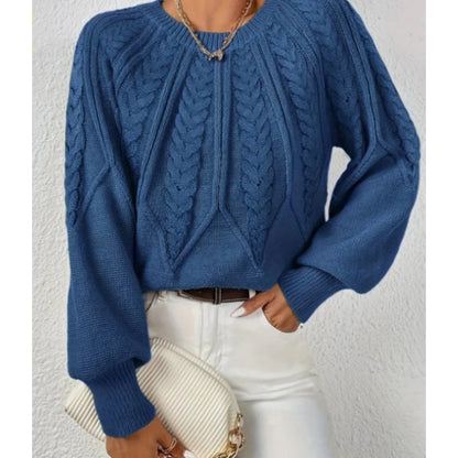 【S-2XL】✨Női lezser hosszú ujjú kötött blúz