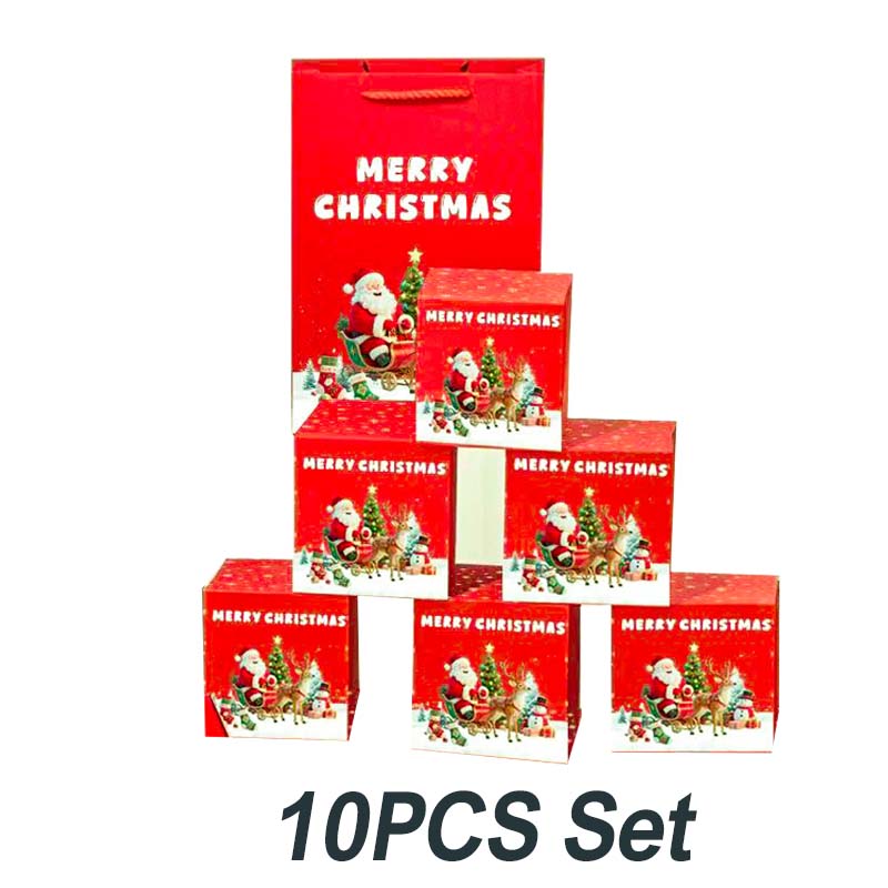 🎅 Egyedi összecsukható karácsonyi ajándékdoboz🎄✨