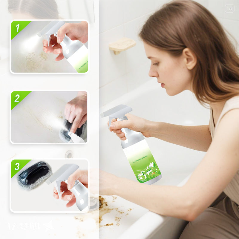 🔥🏡Univerzális öblítés nélküli tisztító spray🧼