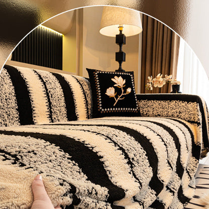 Puha, csúszásmentes plüss kanapéhuzat