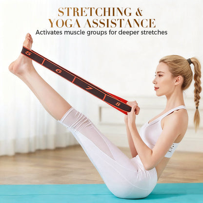 Fitness ellenállás szalag nyújtáshoz és jógához