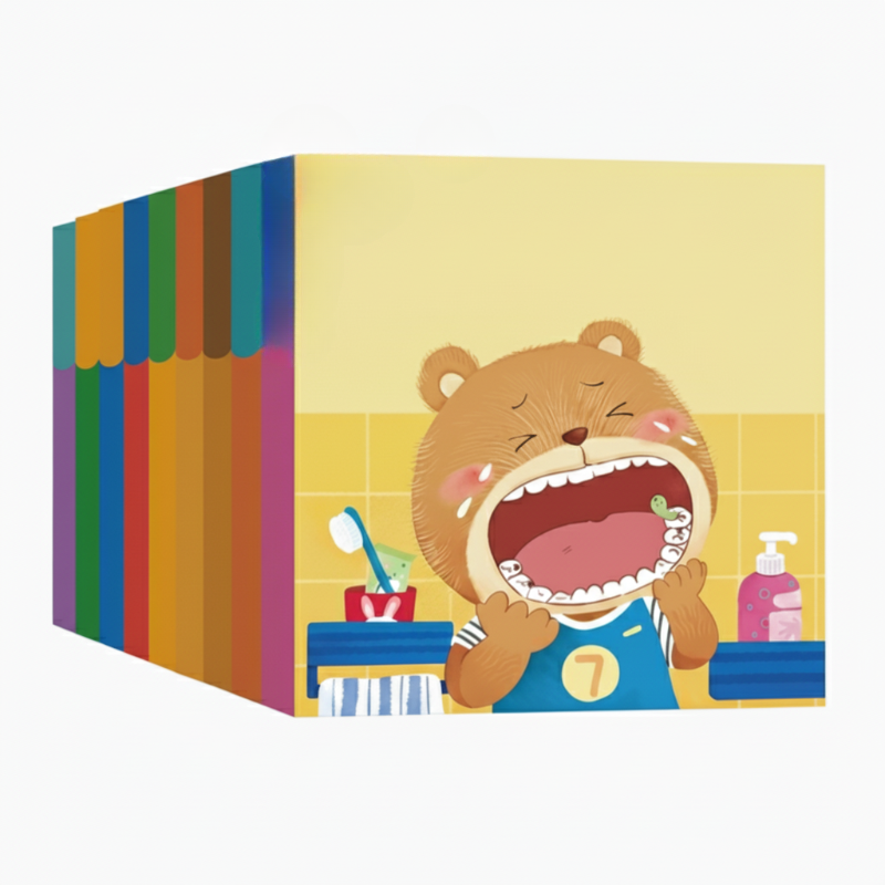 📚🧠 10 db-os interaktív kisgyermekeknek szóló tanulási könyvkészlet 👶💕