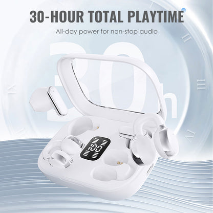 ✨ 4 az 1-ben vezeték nélküli Bluetooth fejhallgató! 🎧Kettős fülhallgató a megosztott / váltott viseléshez, szórakozáshoz és ingázáshoz egyszerre!