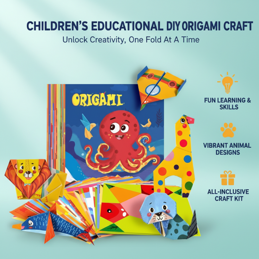 👶🧠 Gyermek oktatási DIY origami kézműves ✂️✨