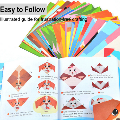 👶🧠 Gyermek oktatási DIY origami kézműves ✂️✨