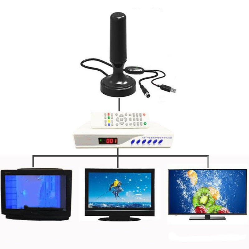 Kültéri digitális TV-antenna erősítővel
