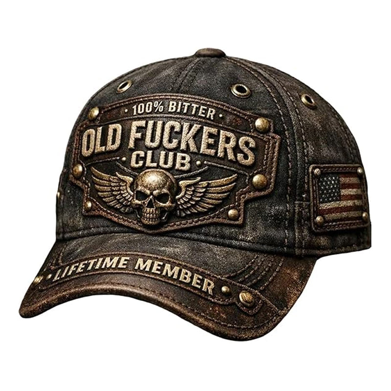 Old Motherfuckers Club – Punk Hímzett Kalap